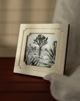 4x4 Nella Neoclassical Resin Photo Frame White