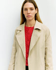 Diane Brushed Twill Trench Coat