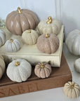 Concrete Pumpkins / White