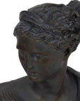 Bronze Grecian Bust Sculpture - Cloth + Cabin
