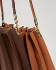 Carrie Saddle Pleated Vegan Shoulder Bag - Cloth + Cabin