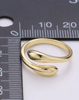 Simple Minimalist Gold Filled Wrapped Adjustable Ring