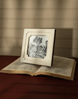 4x4 Nella Neoclassical Resin Photo Frame White