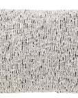 White/Black 12"X20" Nubby Weave Minimalist Throw Pillow