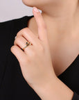 Simple Minimalist Gold Filled Wrapped Adjustable Ring