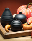Ebony Compact Vase / Set of 3 - Cloth + Cabin