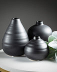 Ebony Compact Vase / Set of 3 - Cloth + Cabin