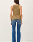 Akira Knit Button Up Henley Tank