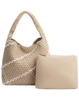 Johanna Almond Nylon Shoulder Bag