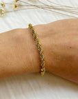 Thick Gold Rope Chain Bracelet - Cloth + Cabin