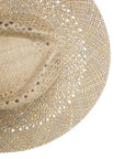 SEIRA - Wide Brim Open Weave Straw Rancher Hat