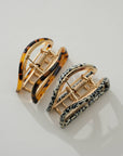 Rosalie Core Classic Half Moon Metal Claw Clip - Cloth + Cabin