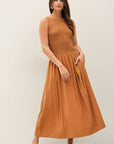 Rachael Smocked Midi Dress - Cloth + Cabin