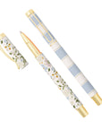 Blue Floral Metal Pen Set - Cloth + Cabin