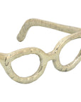 Gold Metal Abstract Cat Eye Glasses Sculpture - Cloth + Cabin