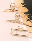 6-Pack Gold Tone Metal Hair Claws, Strong Hold_CWABE0199 - Cloth + Cabin
