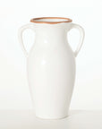 Natural Rimmed White Vase