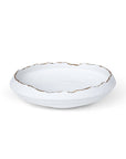 Gilded Organic Edge Shallow Bowl, 9.25" - Cloth + Cabin