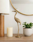 Gold Crane Gleaming Figurine - Cloth + Cabin