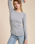 Madeleine Ribbed Long Sleeve Top - Cloth + Cabin