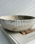 Temis Fluted Concrete Bowl - Cloth + Cabin