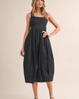 TULIP HEM MIDI DRESS MDR4596 - Cloth + Cabin