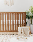 Oatmeal Boho Knit Blanket