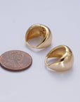 Chubby Band Hoops Huggie Earrings - Cloth + Cabin