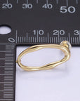 Open Molten Oblong Earrings