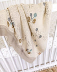 Avery Organic Cotton Knitted Baby Blanket (Poppy)