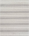 4 X6 Luca Striped Grey Cream Area Rug