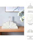 Marble Fluted Bookends / Set of 2 - Cloth + Cabin