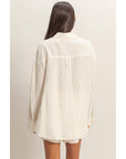 Hailee Striped Button-Up Shirt - Cloth + Cabin