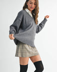 Tamara Oversized V-Neck Sweater - Cloth + Cabin