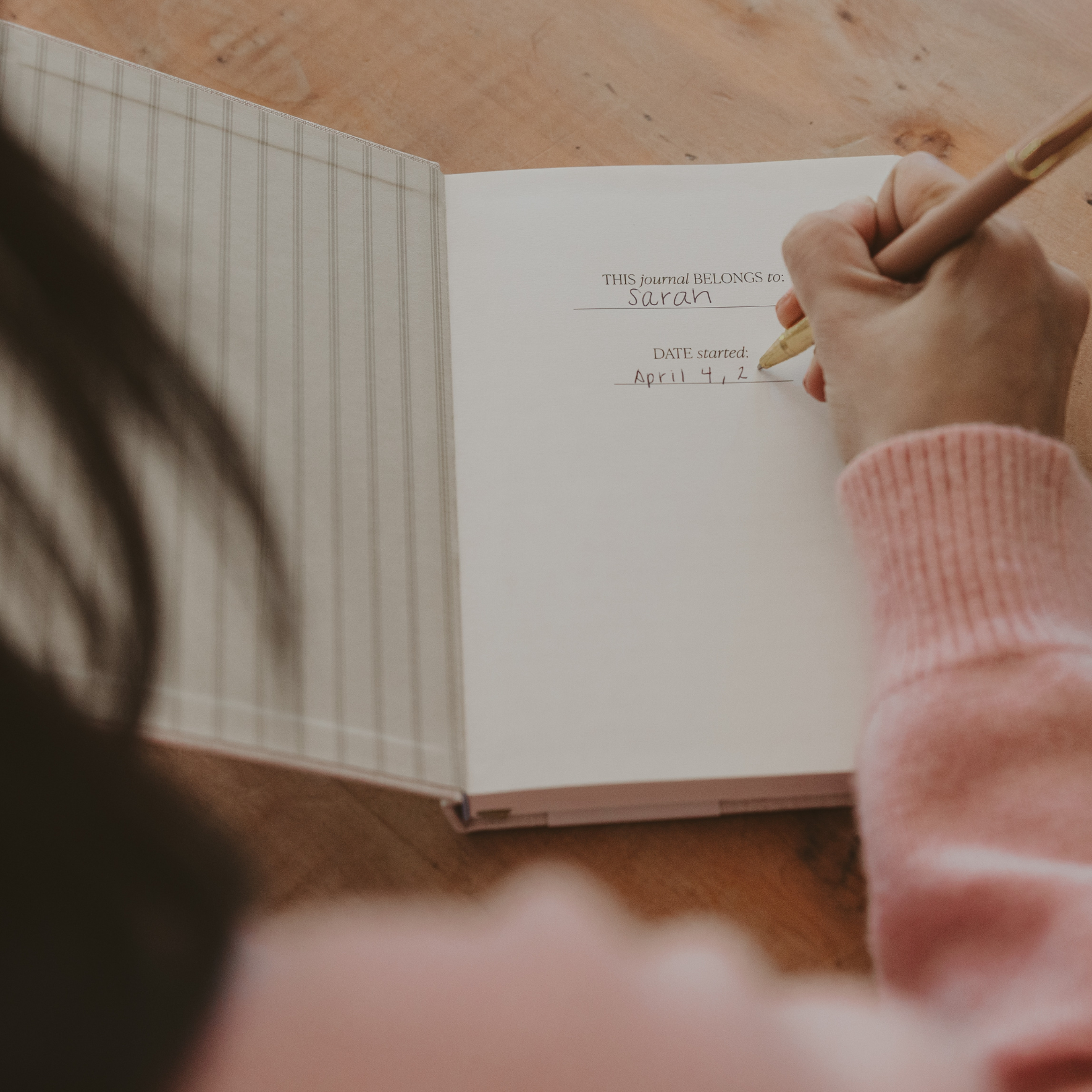 Gold Leaves Notes Journal - Cloth + Cabin