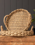 Handmade Braided Seagrass Tray - Cloth + Cabin