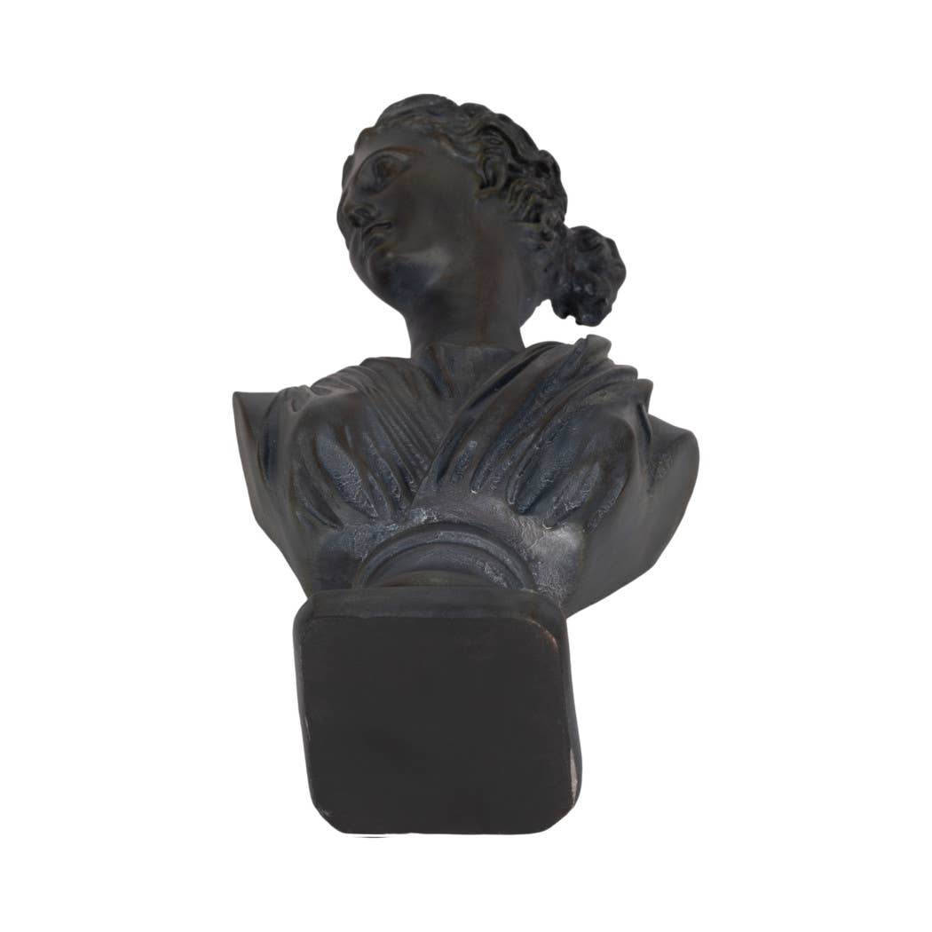 Bronze Grecian Bust Sculpture - Cloth + Cabin