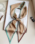 Geometric Long Silk Head Scarf - Cloth + Cabin