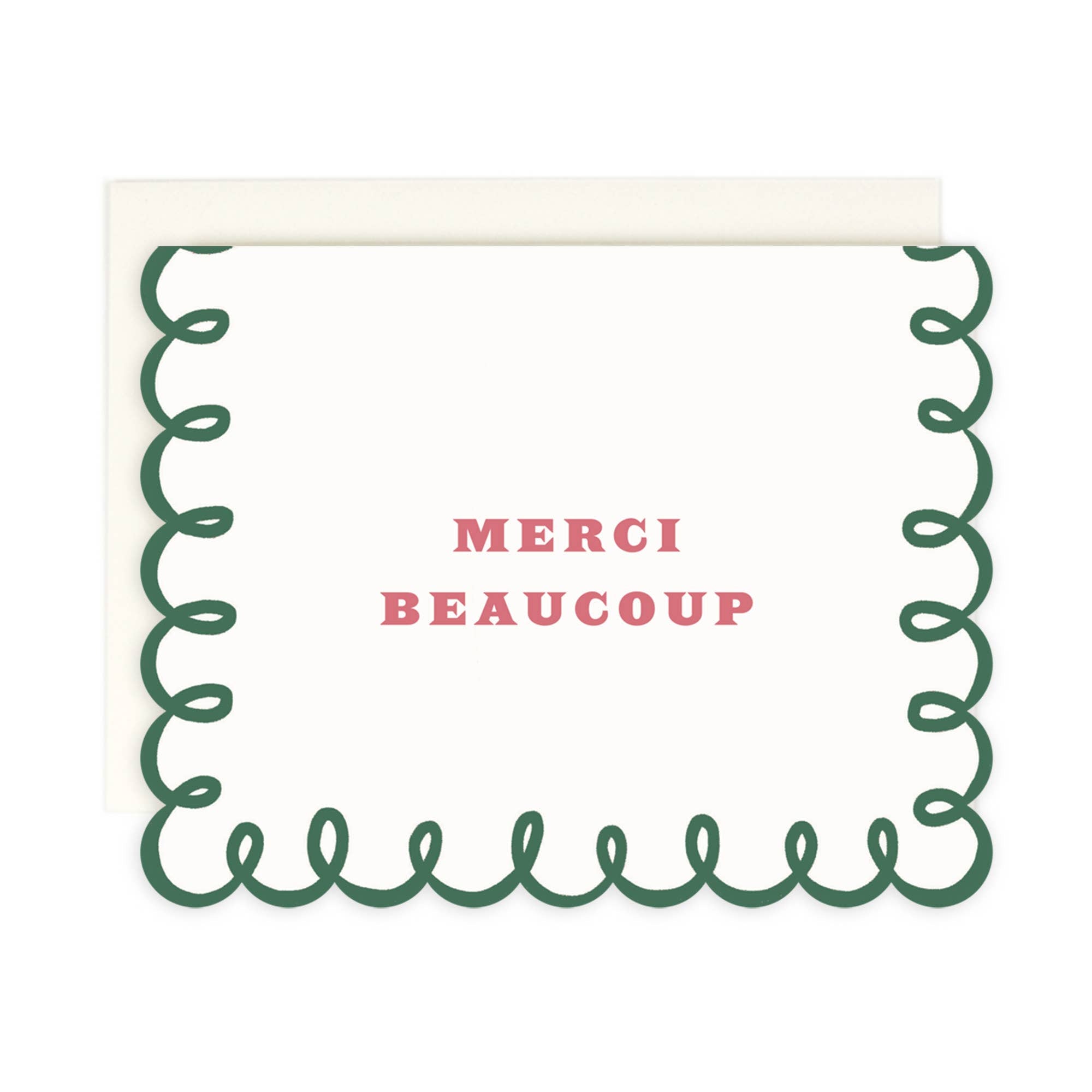 Merci Beaucoup Greeting Card - Cloth + Cabin