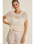 Melanie Fishnet Sweater