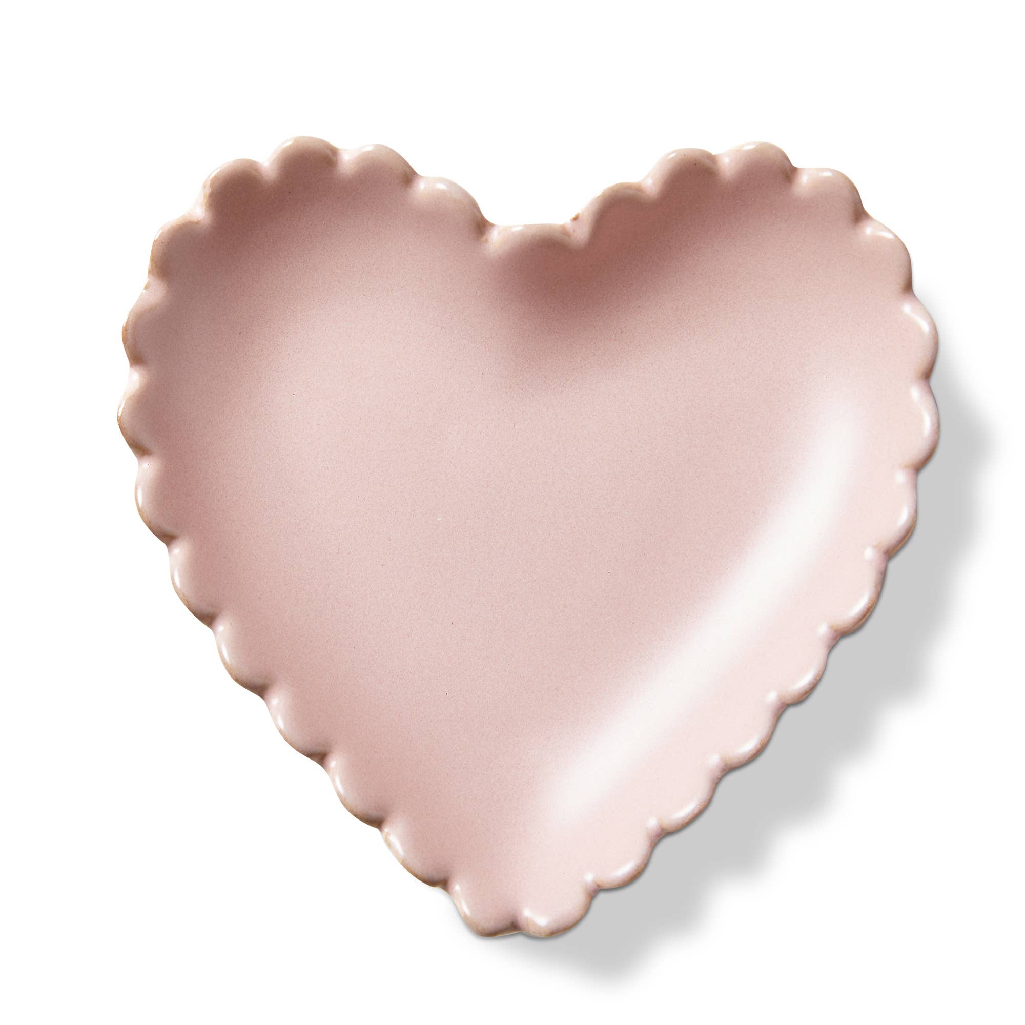 Scallop Heart Blush Trinket Dish - Cloth + Cabin