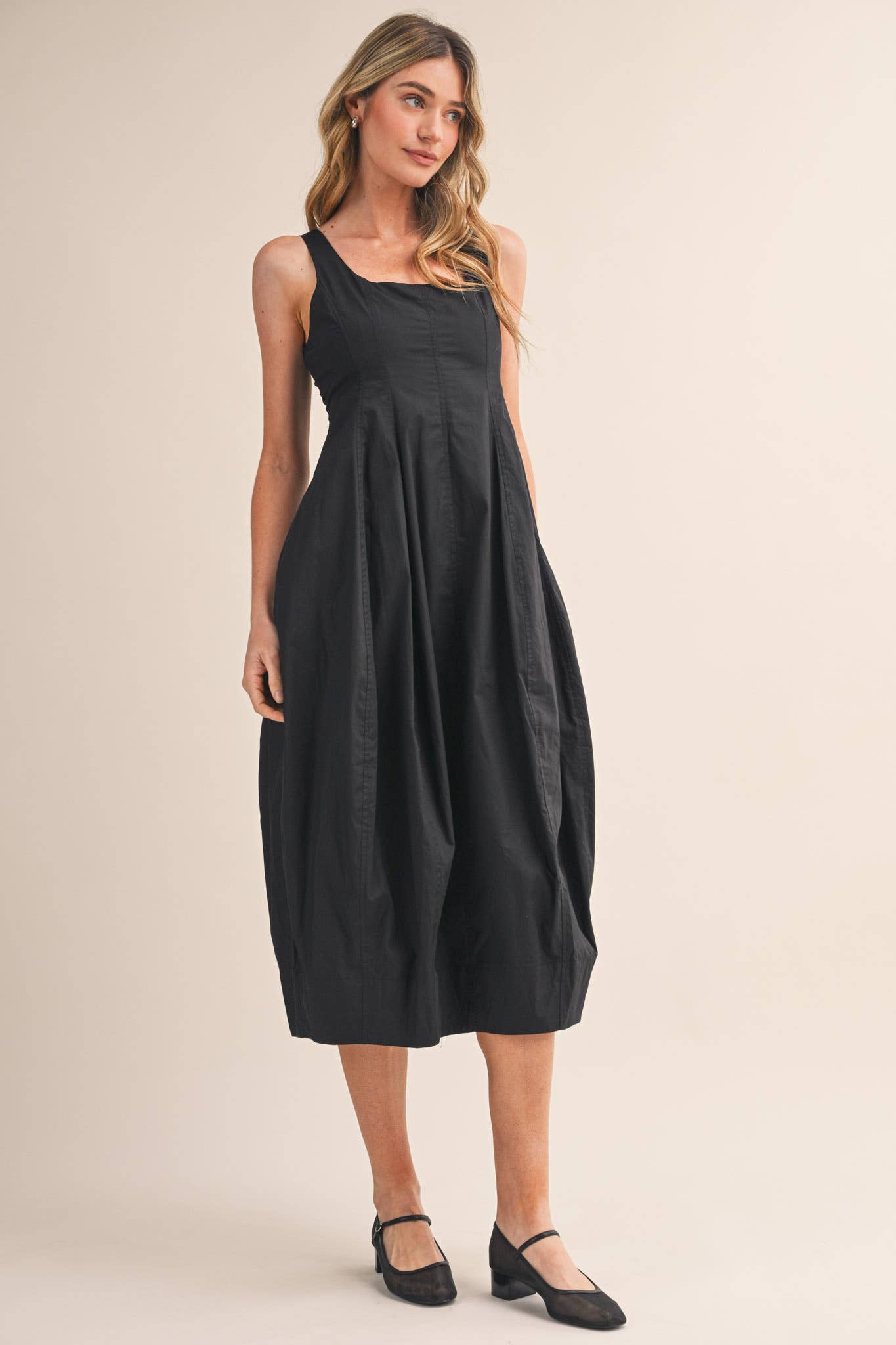 TULIP HEM MIDI DRESS MDR4596 - Cloth + Cabin