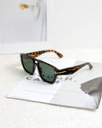 Nomad Retro Oversized Rectangular Sunglasses