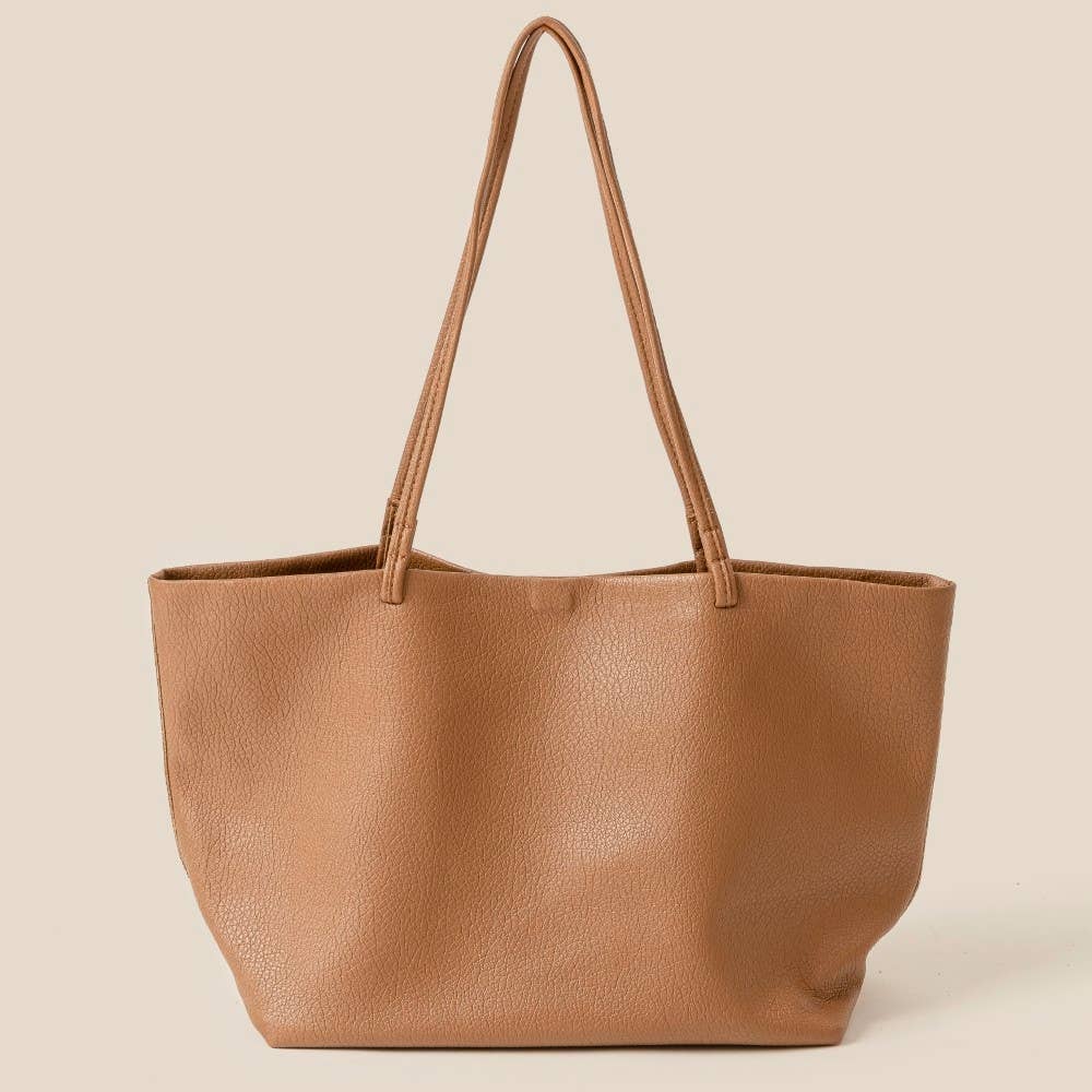 Soft Solid Color Tote Bag - Cloth + Cabin