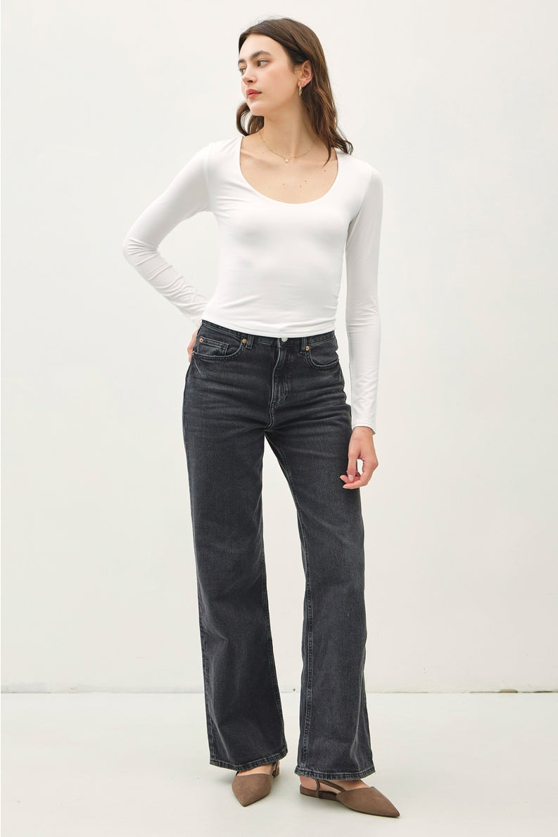 Kaleigh Basic Long Sleeve Top - Cloth + Cabin