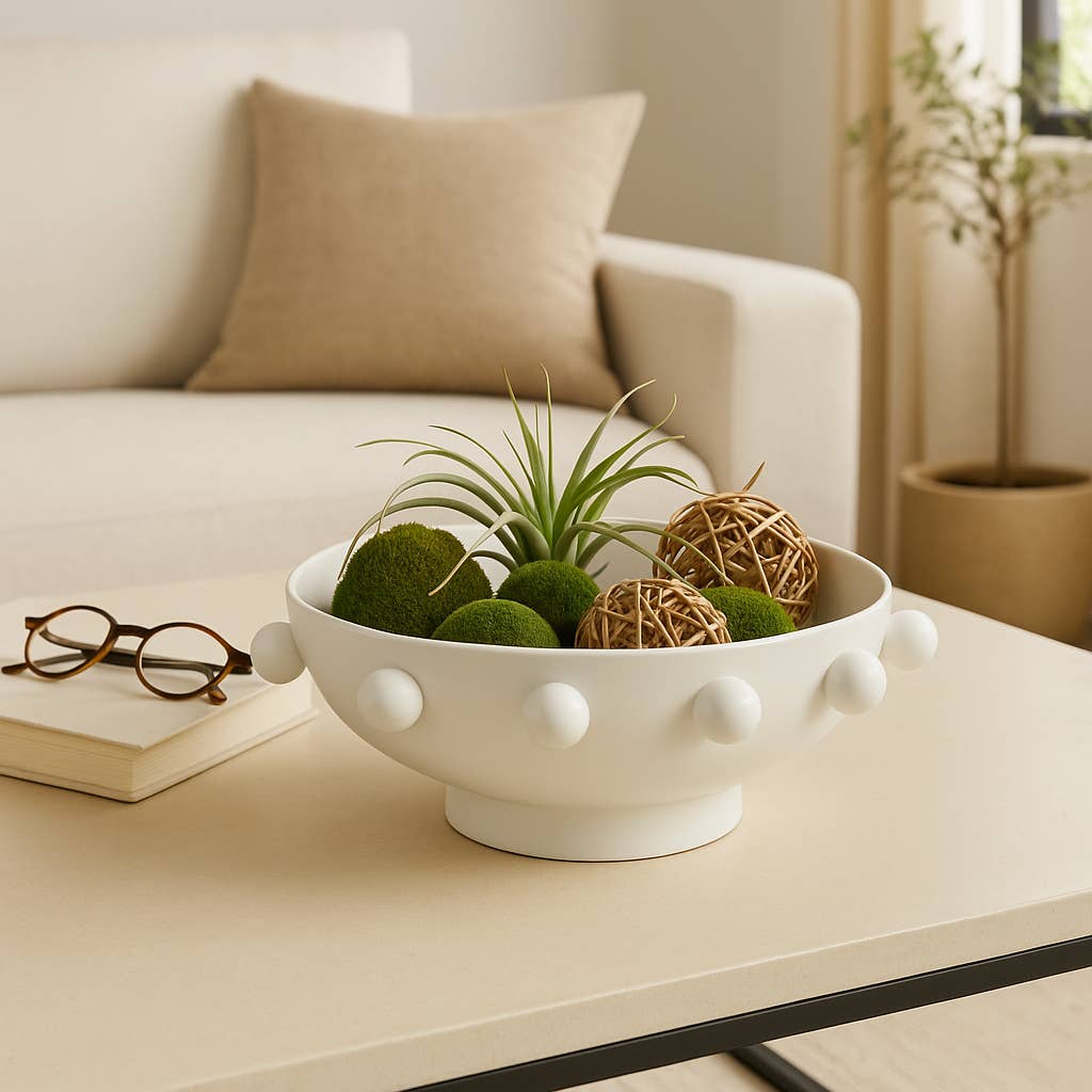 Hobnail Decorative Bowl - Cloth + Cabin