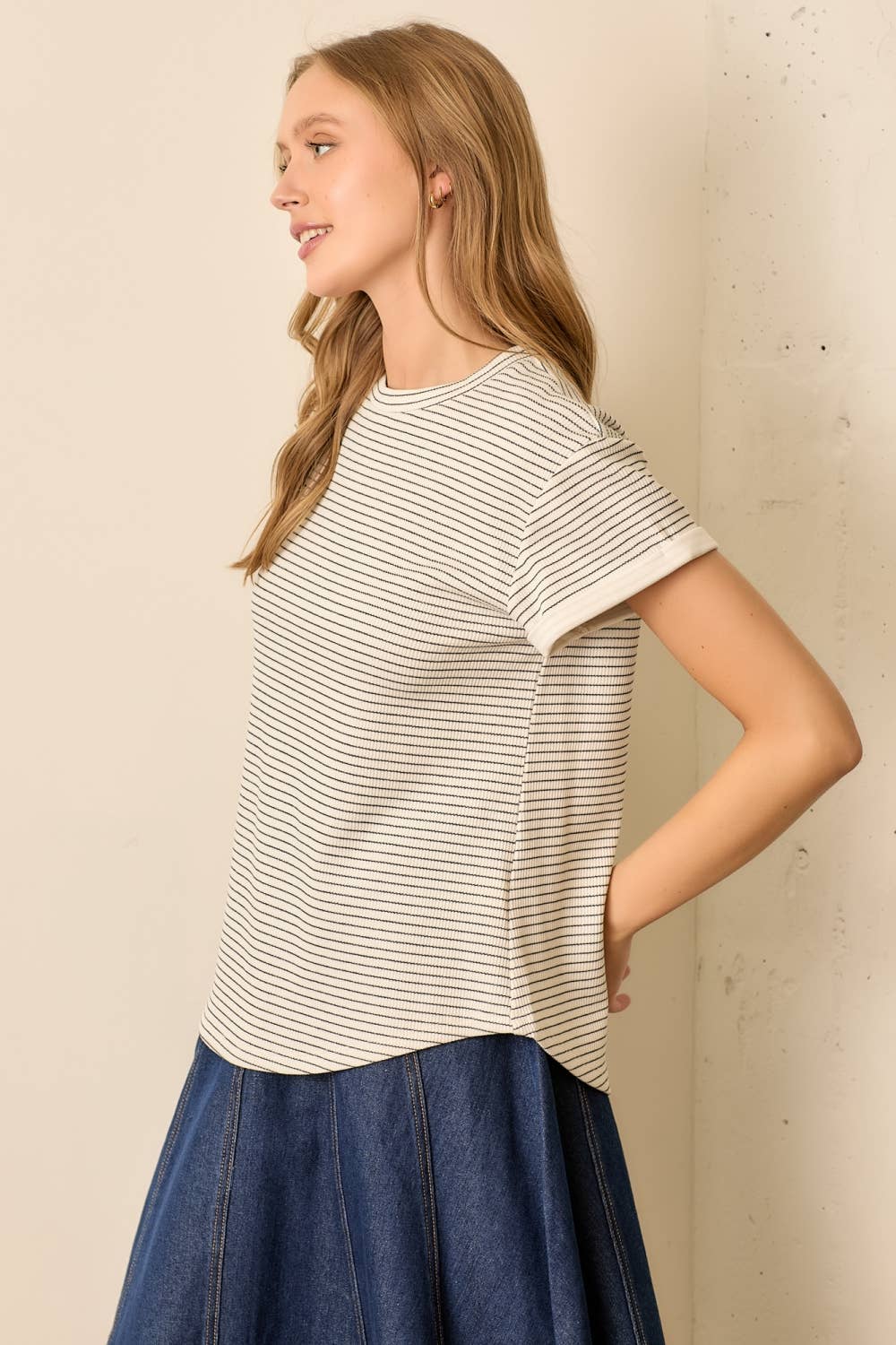Mikaela Stripe Top - Cloth + Cabin
