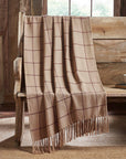 Connell Burgundy Windowpane Throw