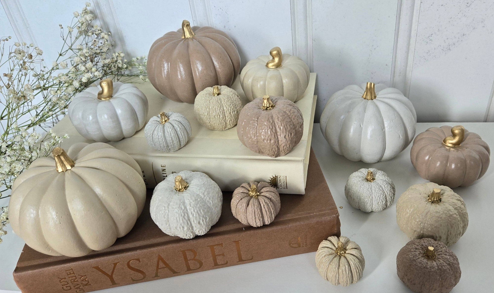 Concrete Pumpkins / Cream