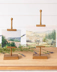 Mini Landscape Art on Gold Easel Stands - Cloth + Cabin